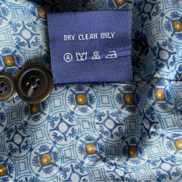 Alan Flusser Wool 2-Button notched lapel Double Vented Blazer Sport Coat | 42 R - Picture 6 of 11